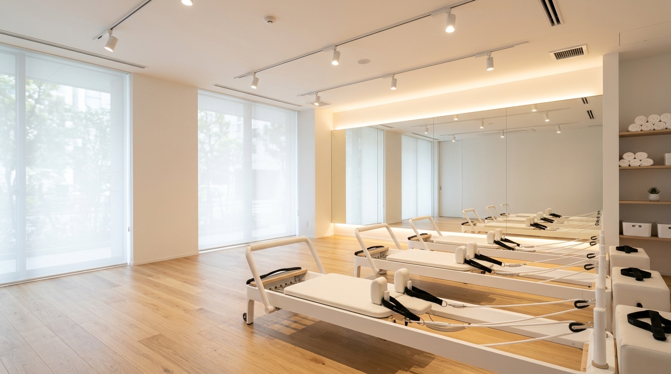 CLUB PILATES(クラブピラティス)恵比寿ガーデンプレイス店 のスタジオ内観・リフォーマーイメージ
